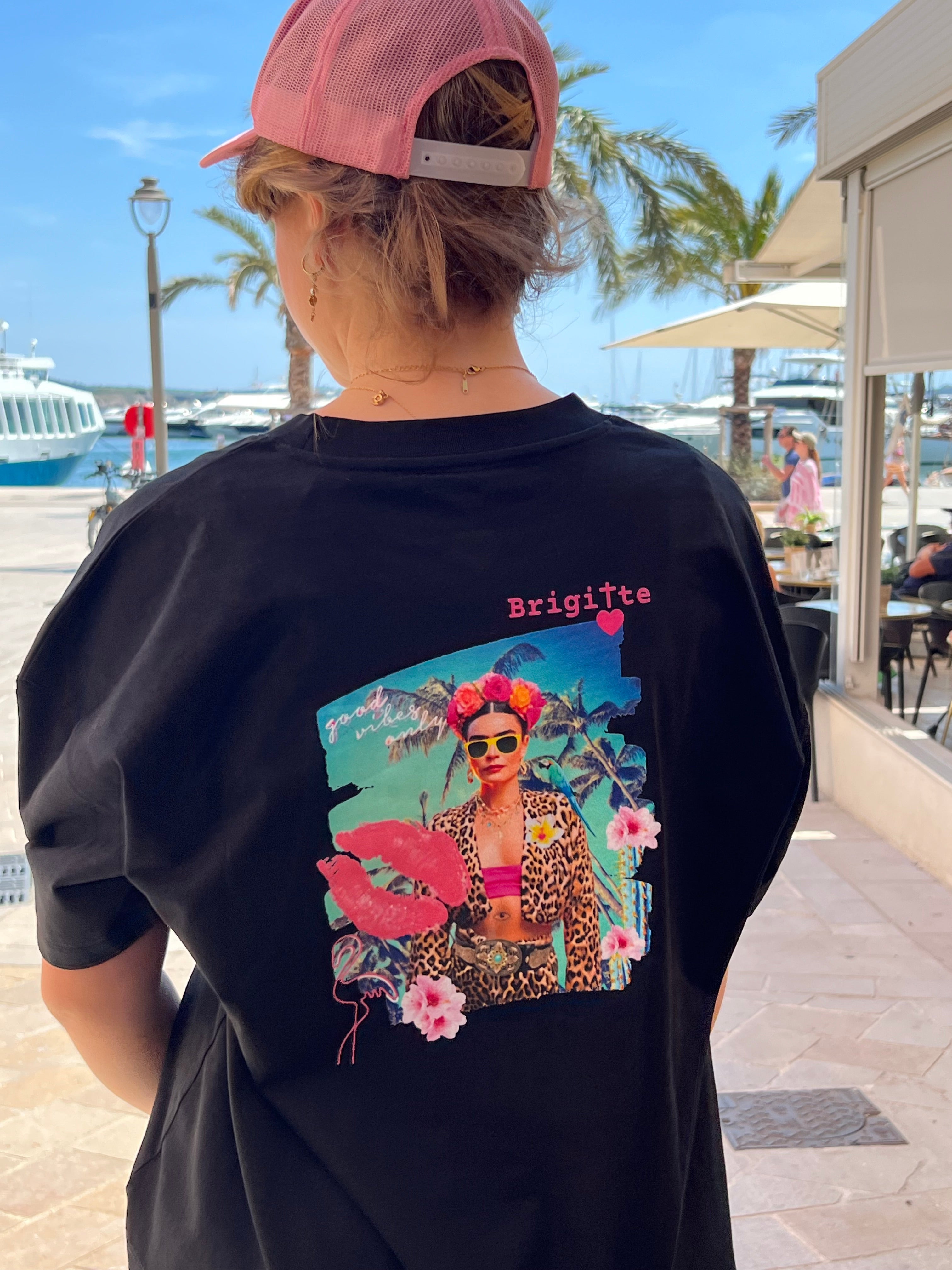 T-shirt FRIDA GOOD VIBES bohème chic unisexe – coton recyclé