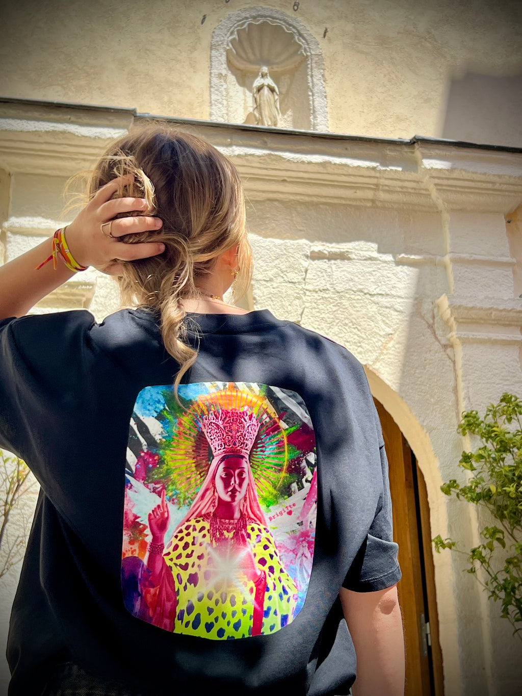 T-shirt MADONE POP- bohème chic oversize – coton recyclé