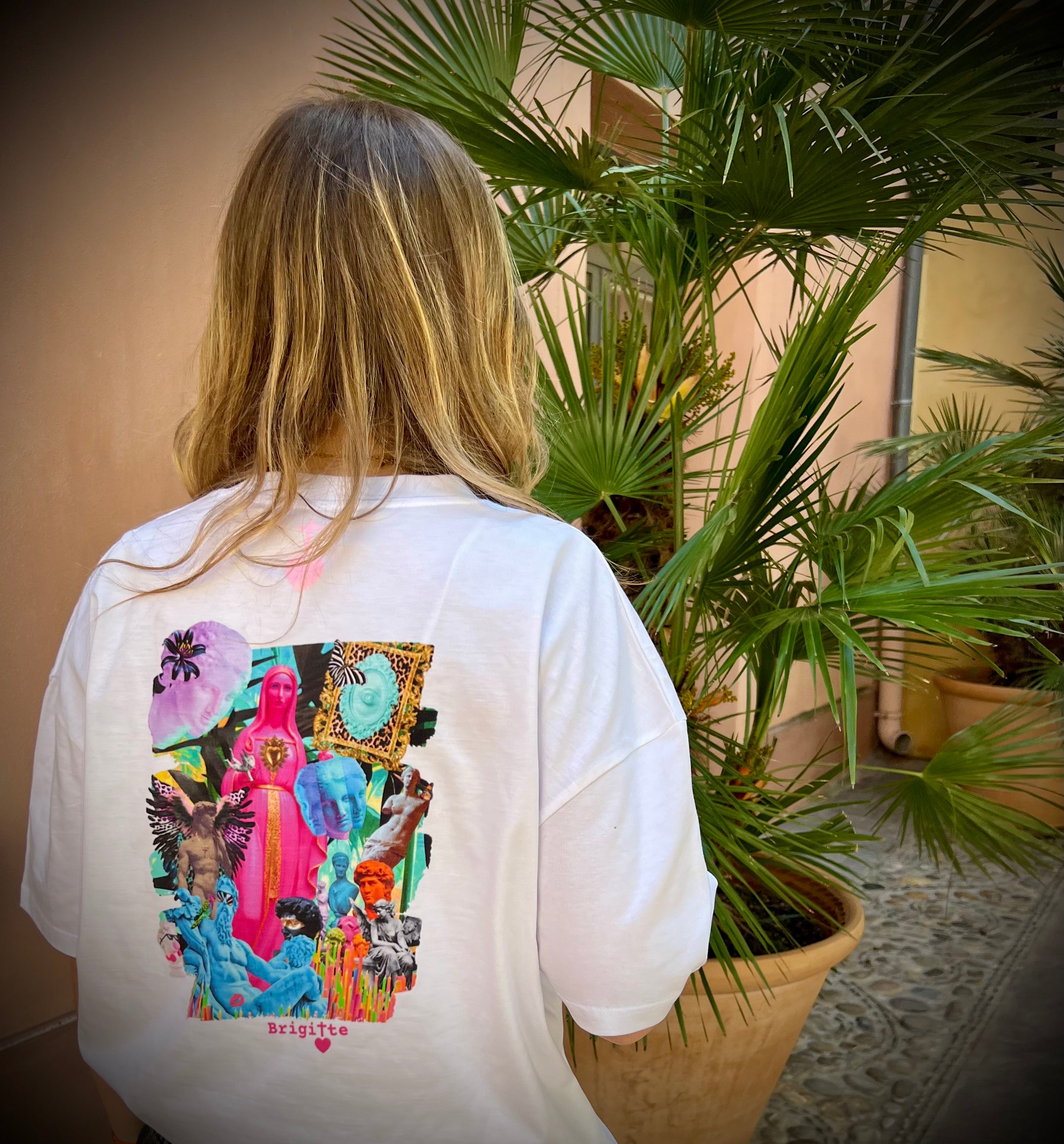 T-shirt MÉLI-MÉLO SACRÉ bohème chic oversize – coton recyclé
