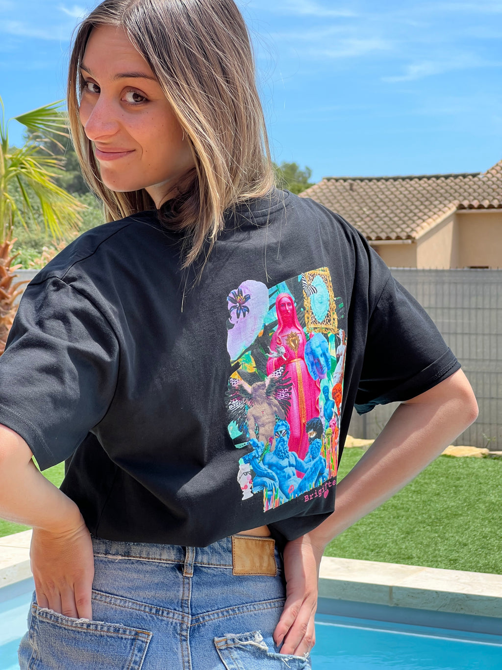 T-shirt MÉLI-MÉLO SACRÉ bohème chic oversize – coton recyclé