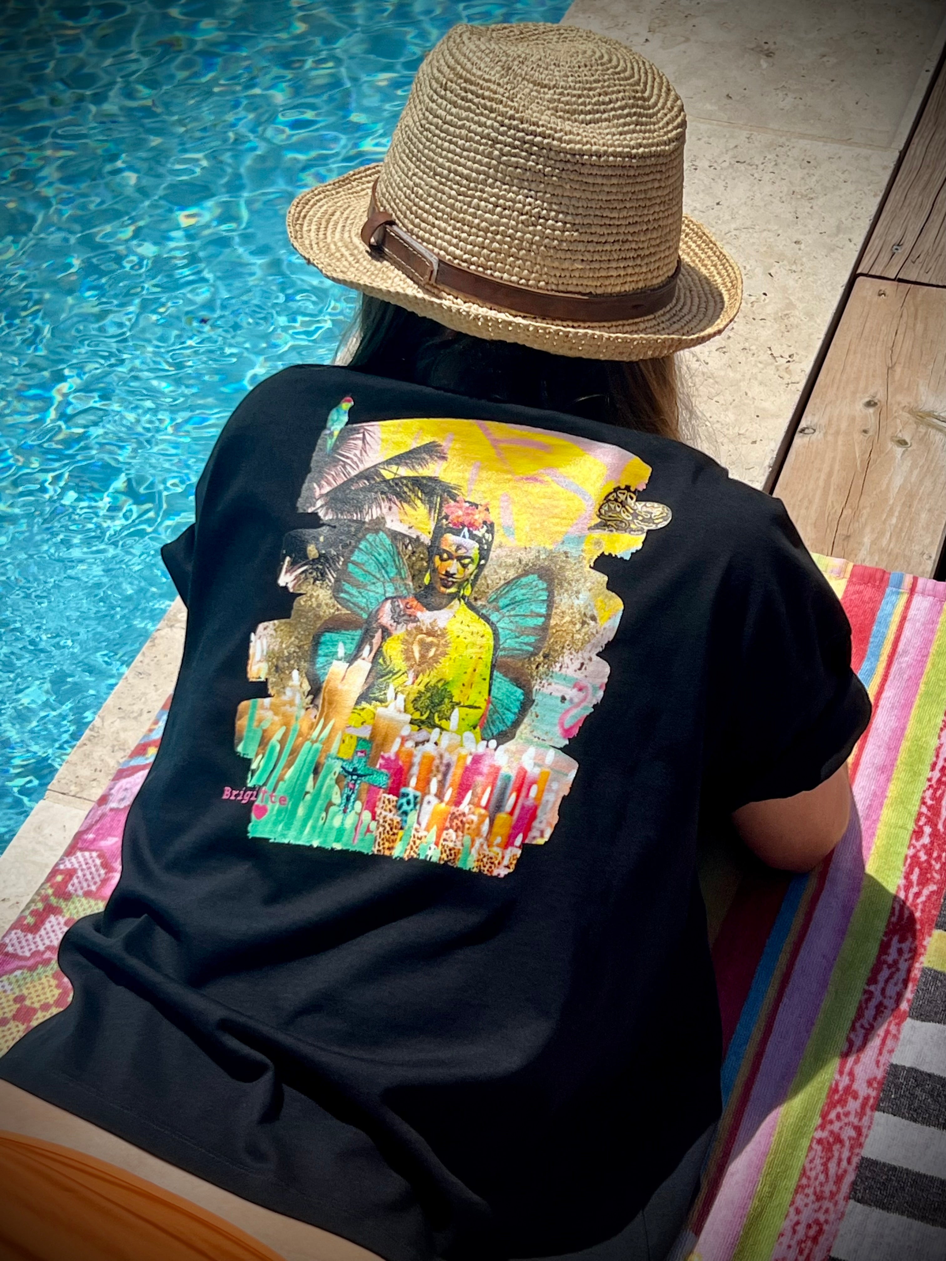 T-shirt FRIDA BOUDDHA bohème chic unisexe – coton recyclé