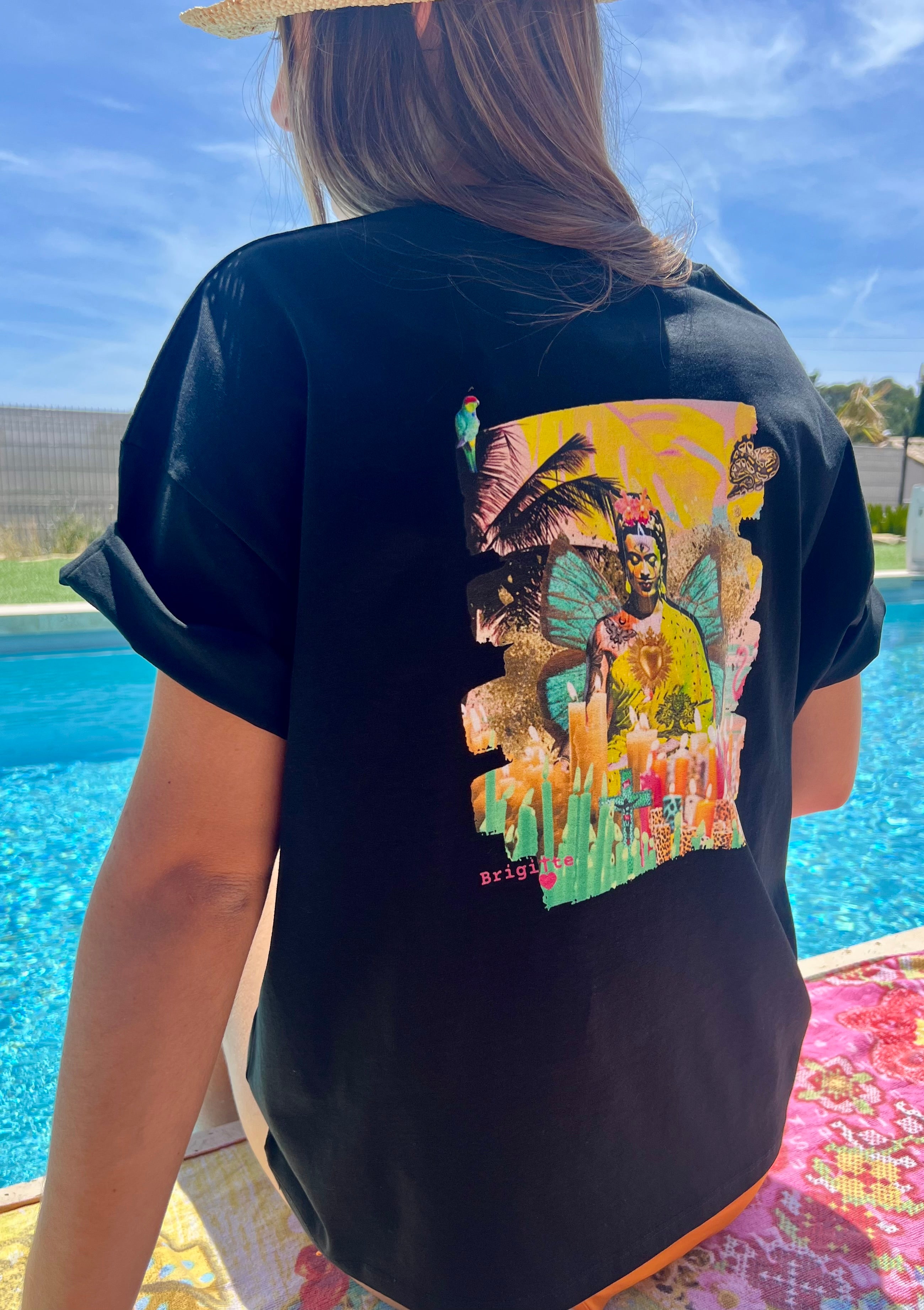 T-shirt FRIDA BOUDDHA bohème chic unisexe – coton recyclé