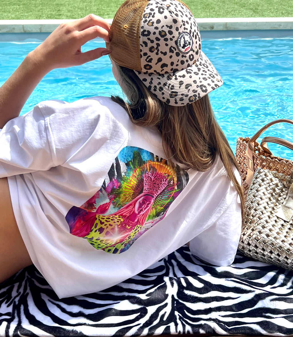 T-shirt MADONE POP- bohème chic oversize – coton recyclé
