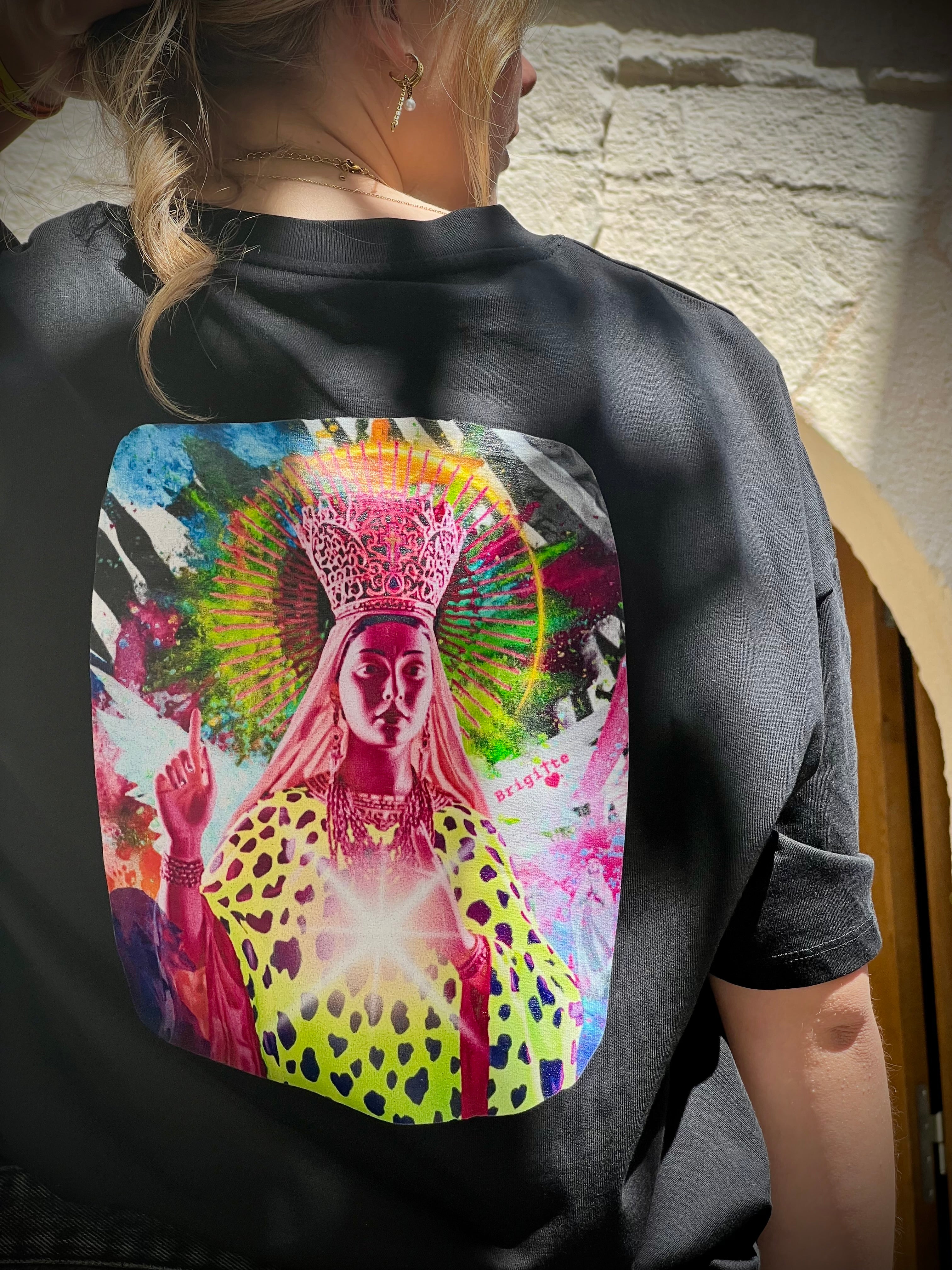 T-shirt MADONE POP- bohème chic oversize – coton recyclé