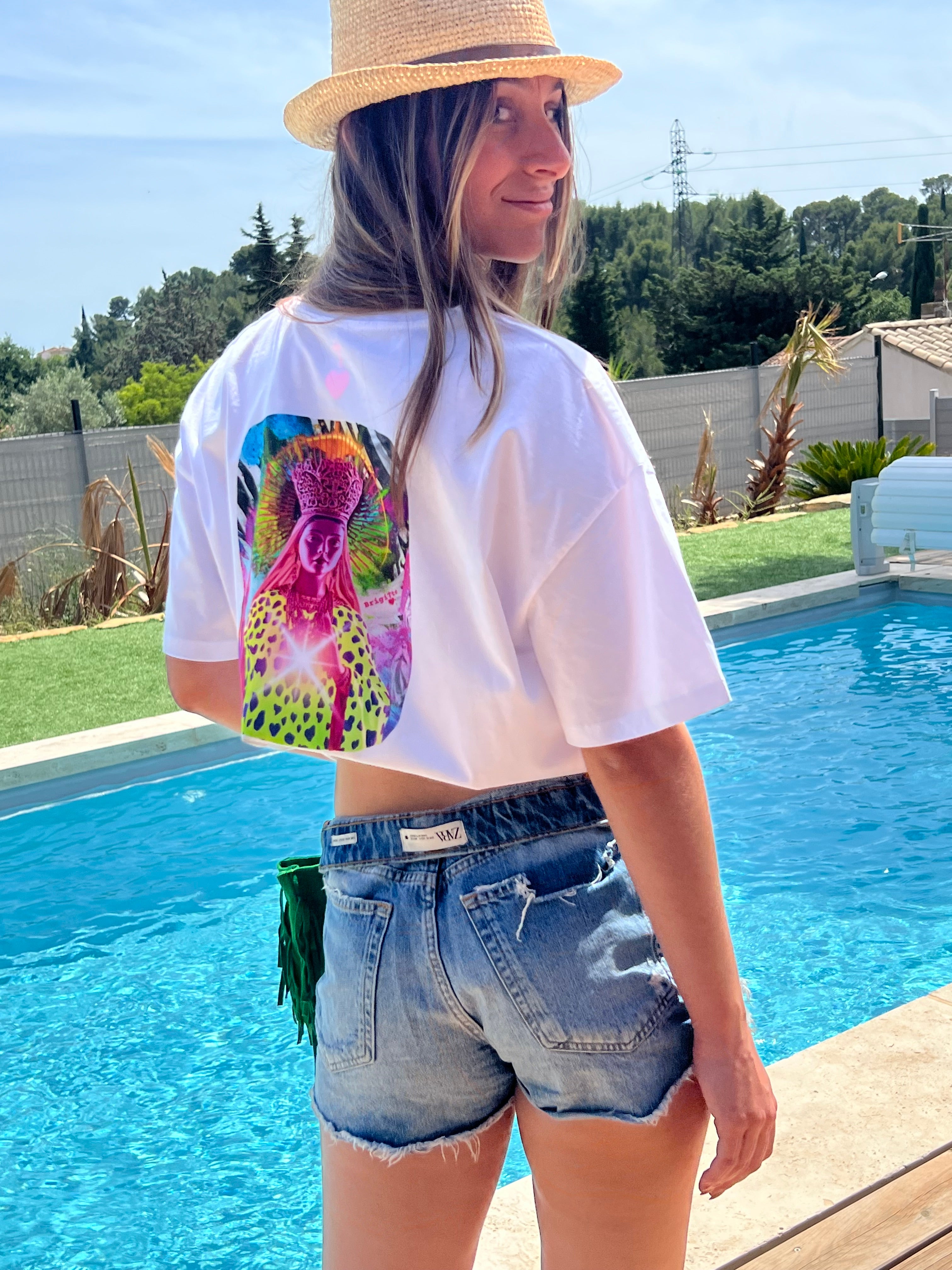 T-shirt MADONE POP- bohème chic oversize – coton recyclé