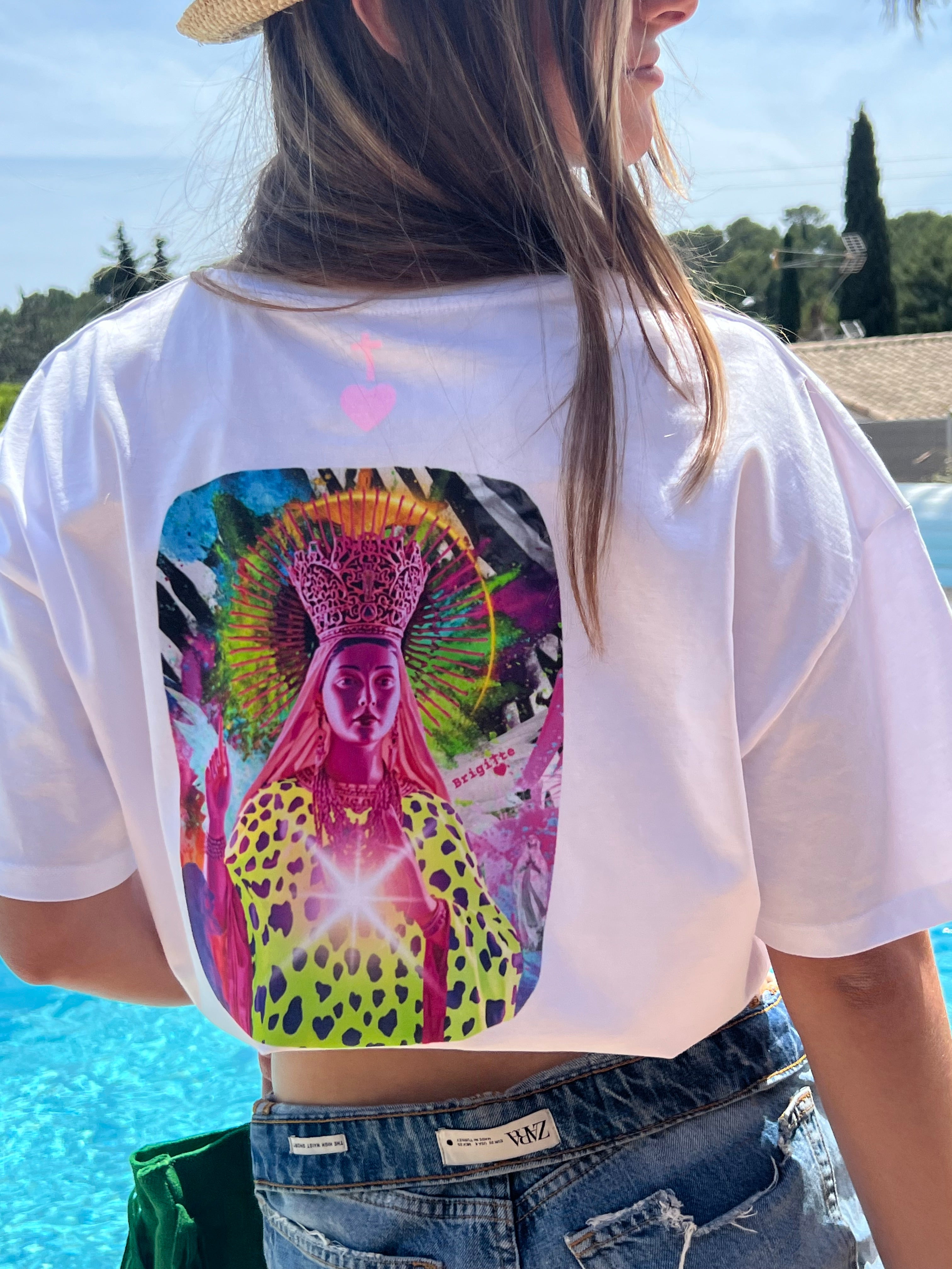 T-shirt MADONE POP- bohème chic oversize – coton recyclé