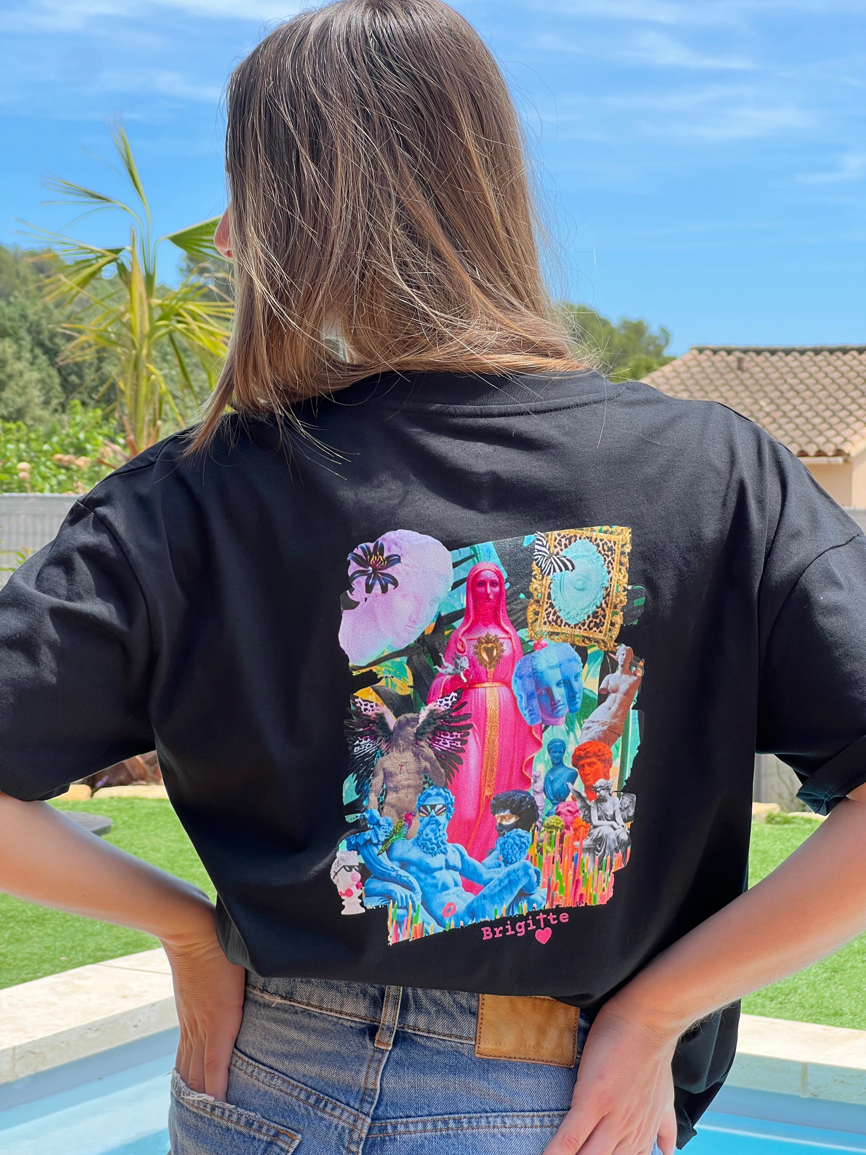 T-shirt MÉLI-MÉLO SACRÉ bohème chic oversize – coton recyclé