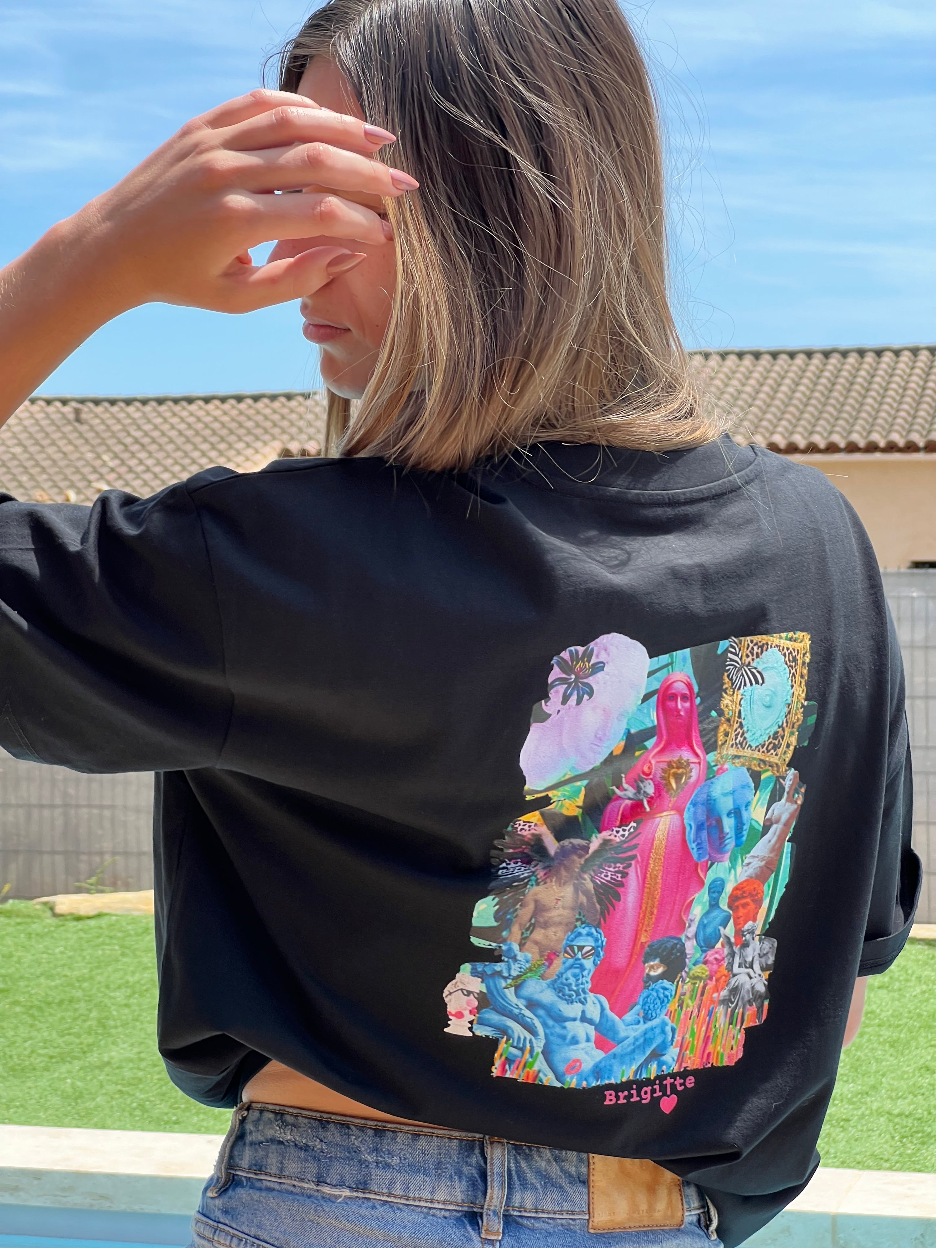 T-shirt MÉLI-MÉLO SACRÉ bohème chic oversize – coton recyclé