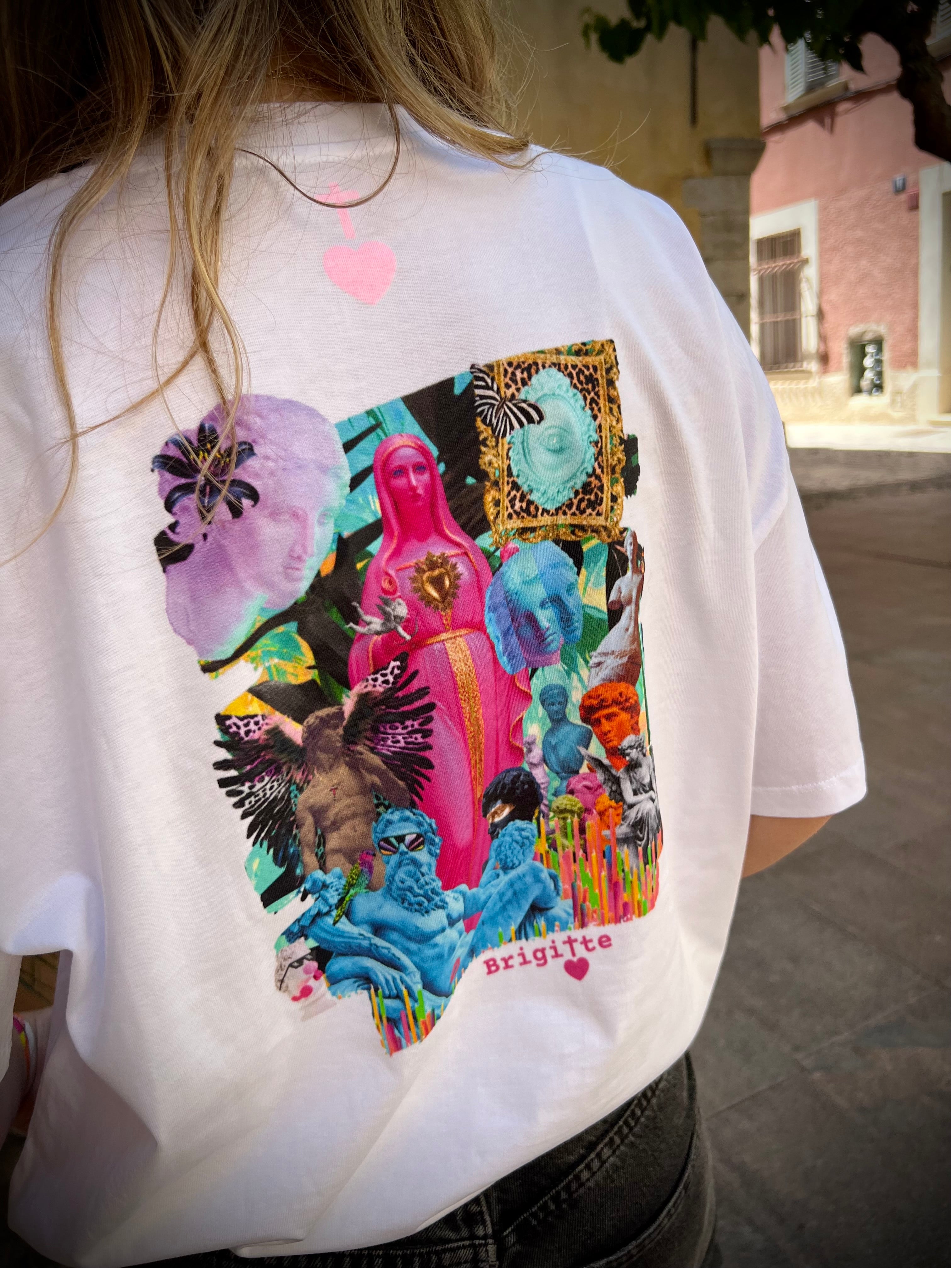 T-shirt MÉLI-MÉLO SACRÉ bohème chic oversize – coton recyclé