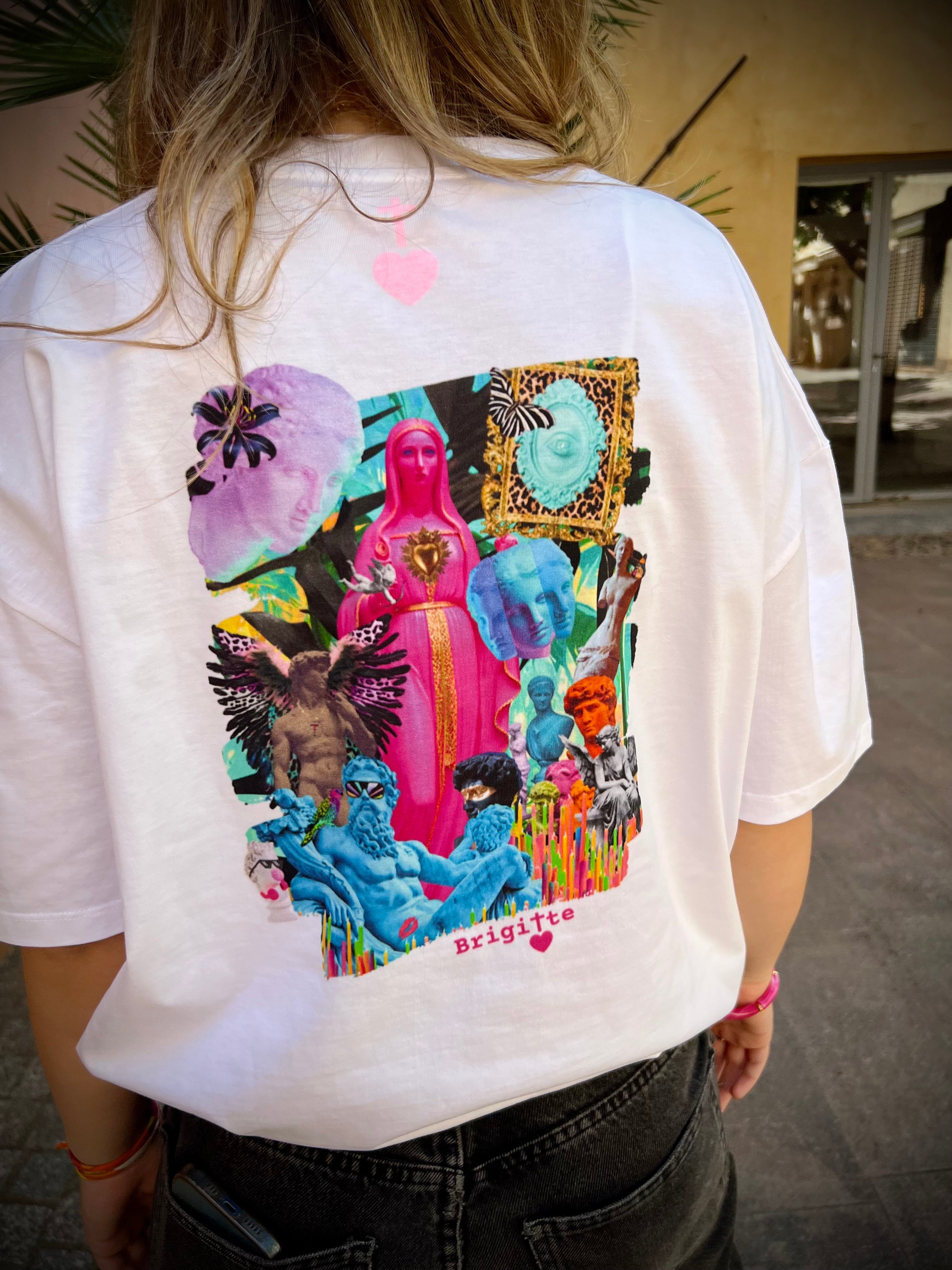 T-shirt MÉLI-MÉLO SACRÉ bohème chic oversize – coton recyclé