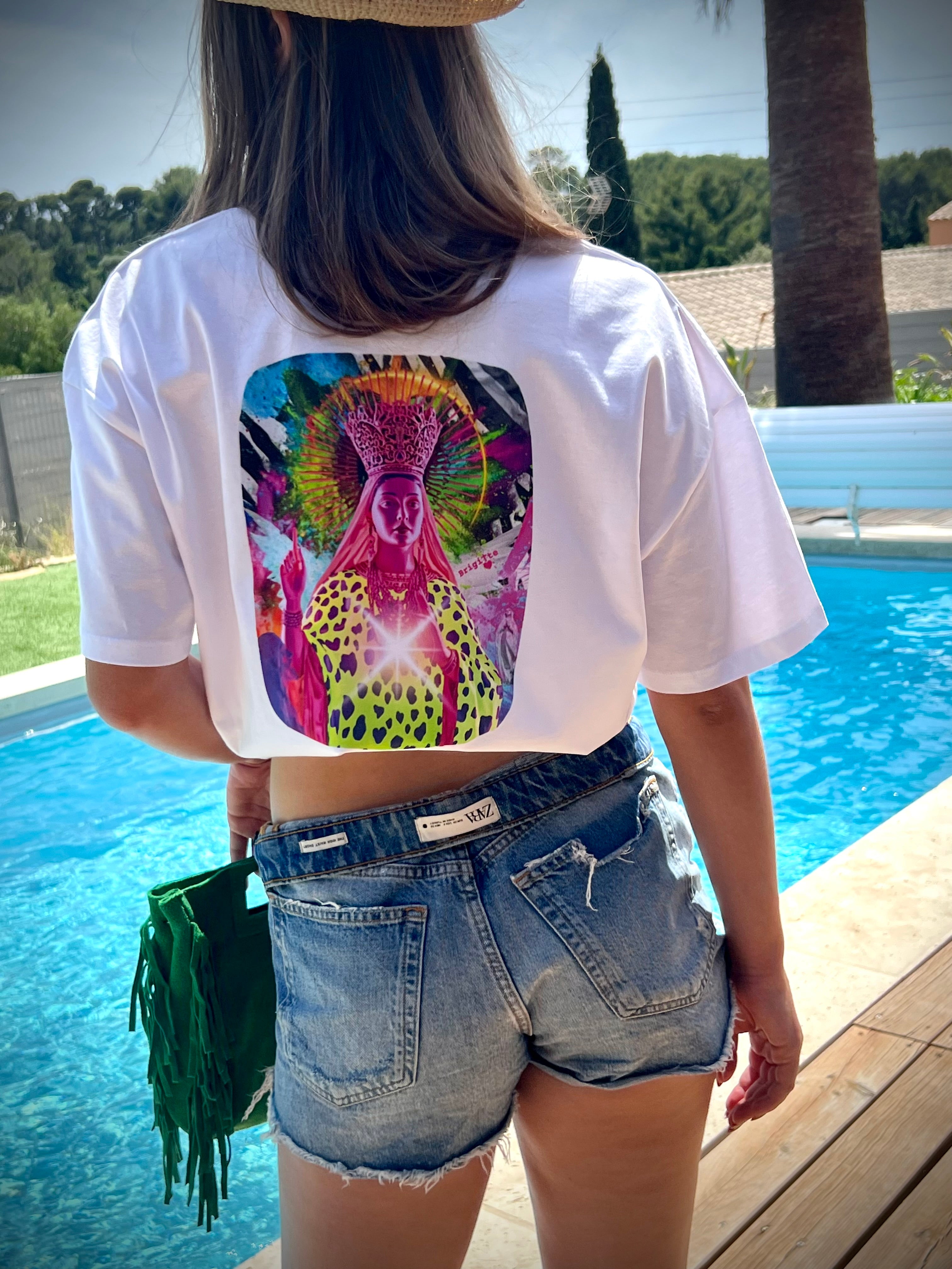 T-shirt MADONE POP- bohème chic oversize – coton recyclé