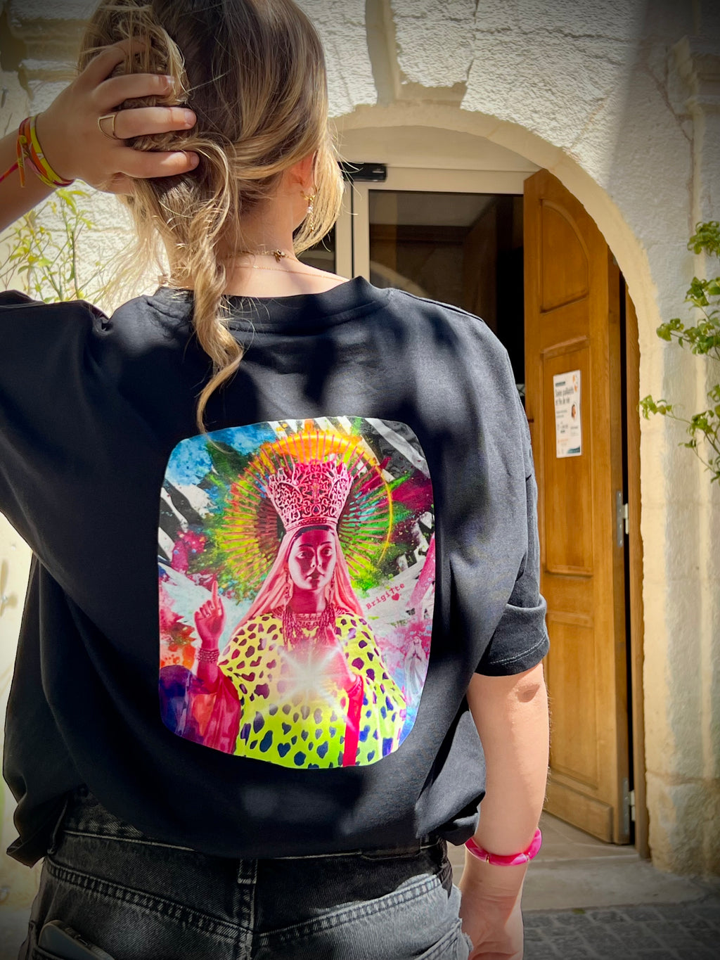 T-shirt MADONE POP- bohème chic oversize – coton recyclé