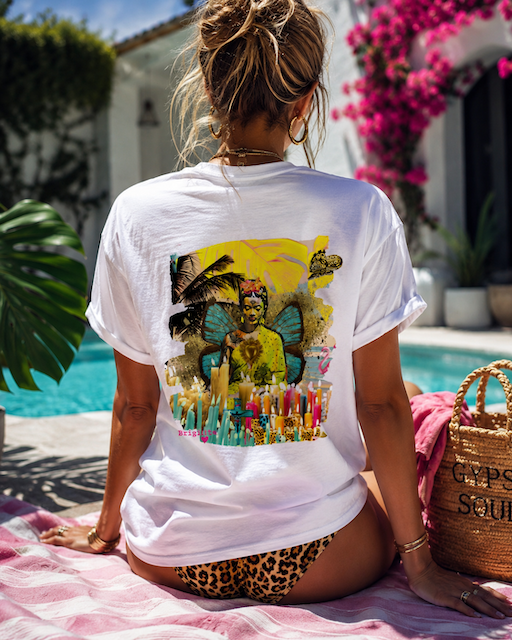 T-shirt FRIDA BOUDDHA bohème chic unisexe – coton recyclé