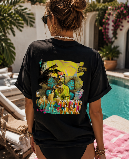 T-shirt FRIDA BOUDDHA bohème chic unisexe – coton recyclé