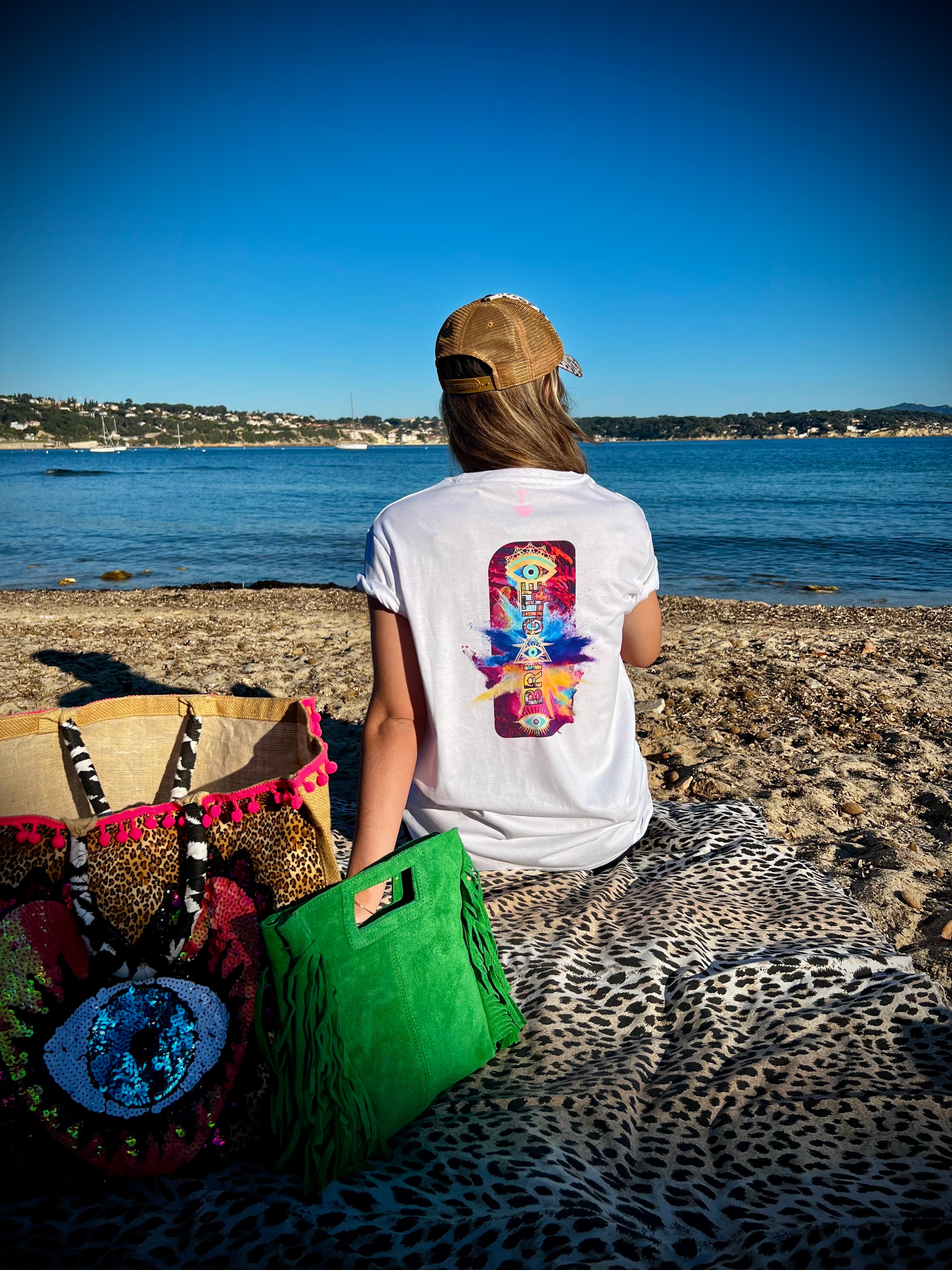 T-shirt Œil de la Renaissance bohème chic unisexe – coton recyclé