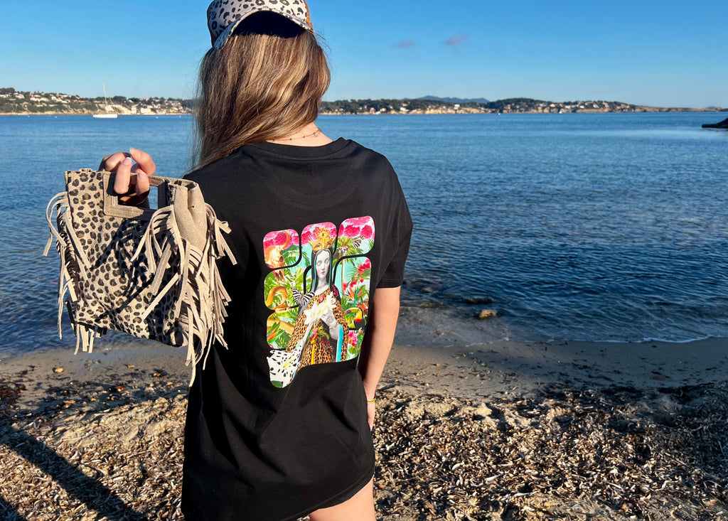 T-shirt Divina – vue de dos – collection bohème Brigitte Gypset Créations
