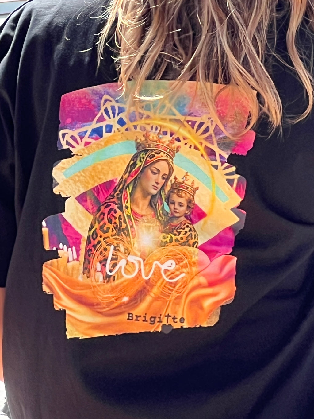 T-shirt DIVINA LOVE bohème chic unisexe – coton recyclé