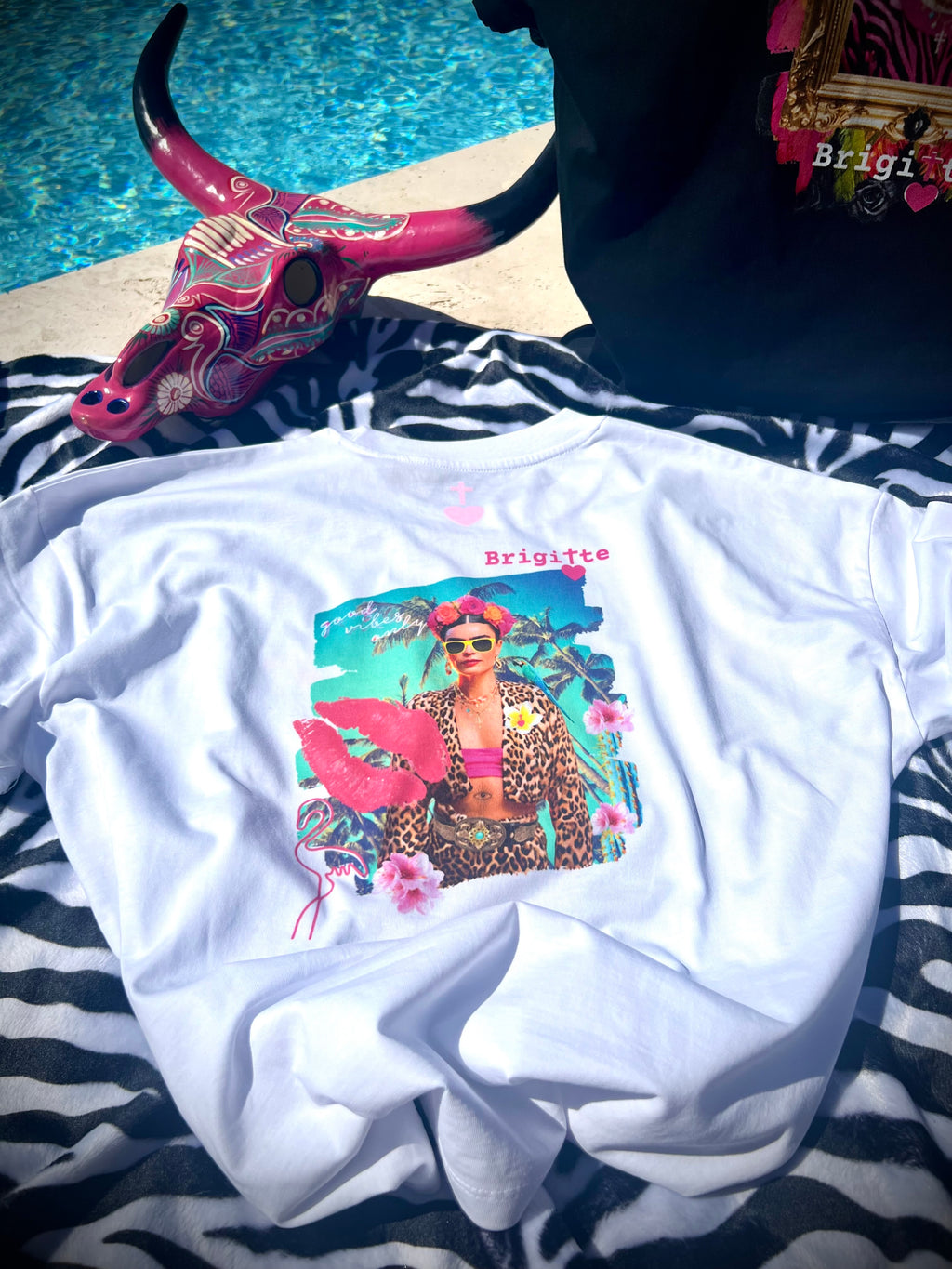 T-shirt FRIDA GOOD VIBES bohème chic unisexe – coton recyclé