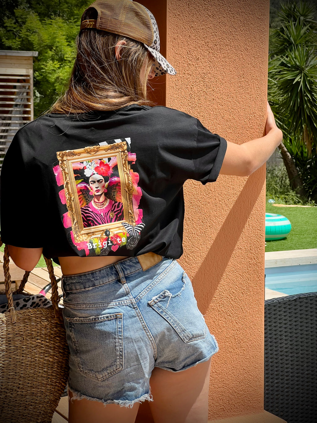 T-shirt FRIDA ROSA POP bohème chic unisexe – coton recyclé