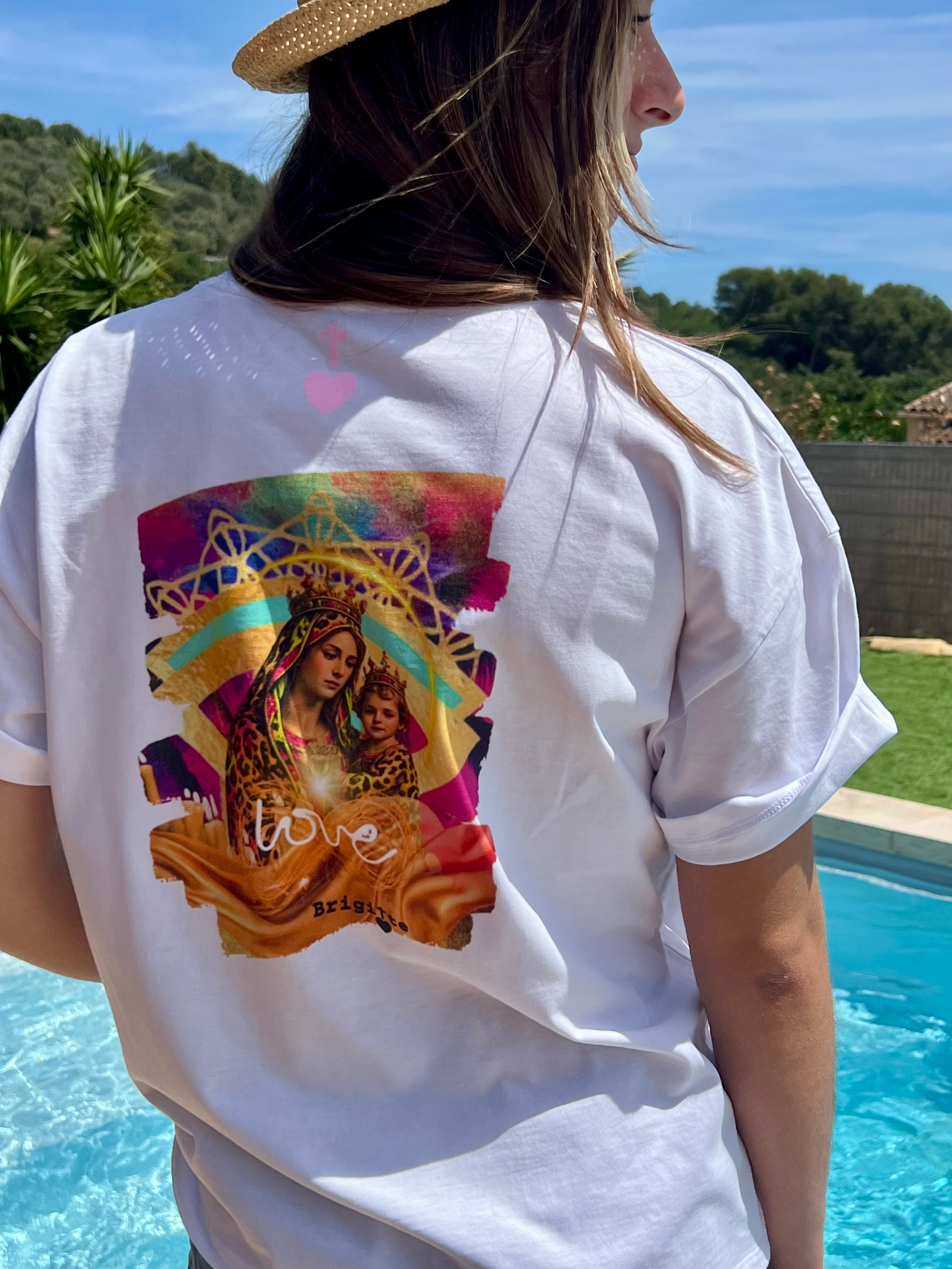 T-shirt DIVINA LOVE bohème chic unisexe – coton recyclé